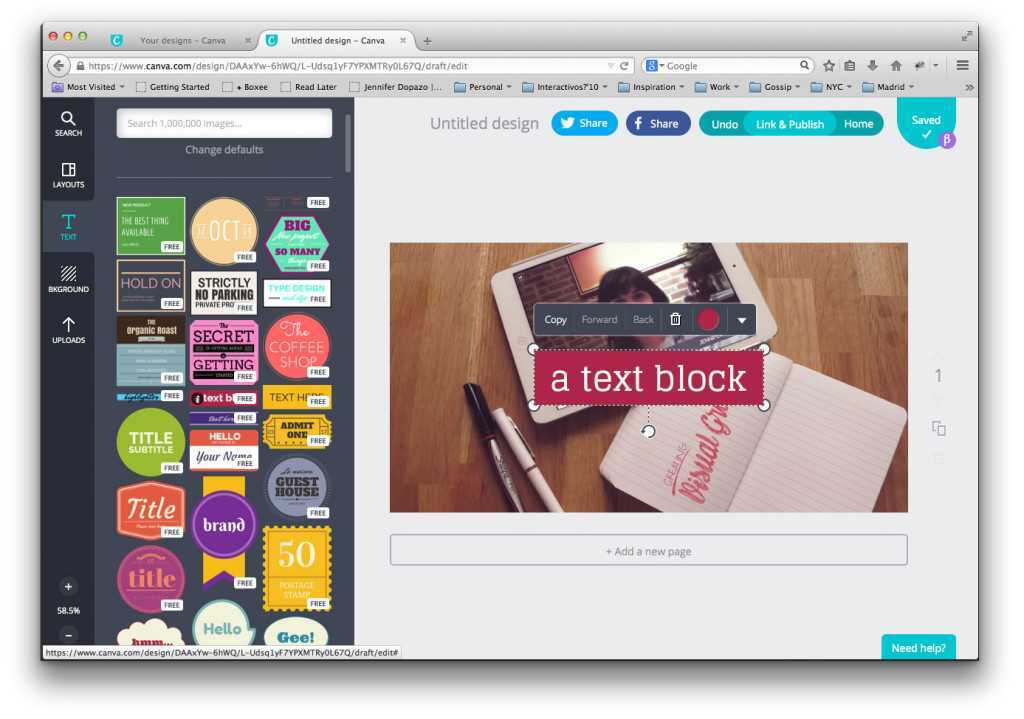Приложение canva