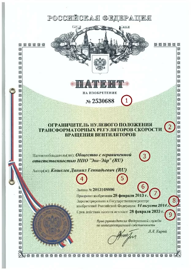 Патент на работу на физическое лицо