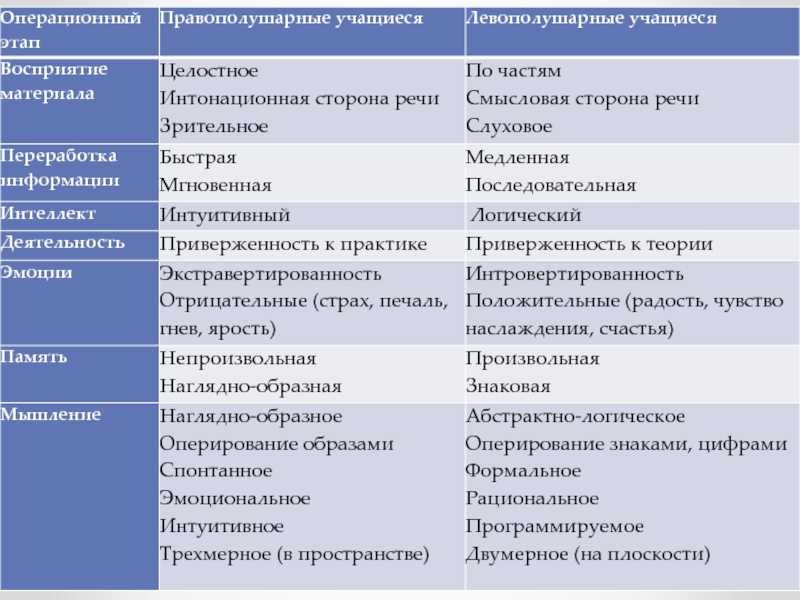 Правополушарный человек: кто это и чем отличается от левополушарных?